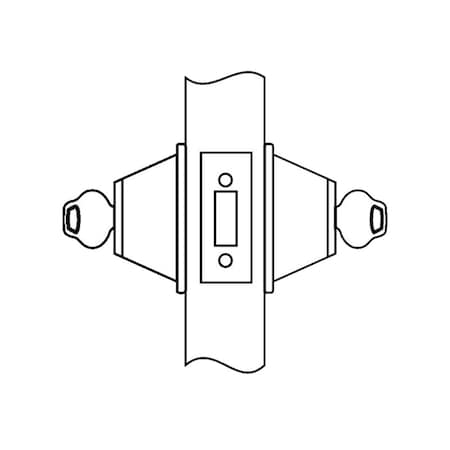 Corbin Russwin Double Cylinder, Large Format Interchangeable Less Core, Satin Chrome DL3012 626 CL6